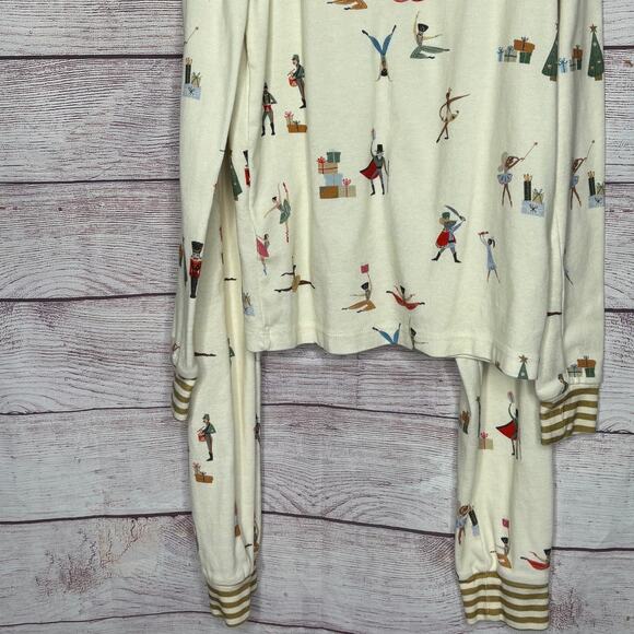 Sara Sherman Samuel West Elm Nutcracker Christmas Girls 2 Piece PJ Set Size 12 - Picture 5 of 8